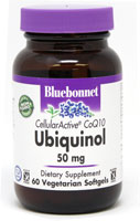 CellularActive® CoQ10 Ubiquinol - 50 мг - 60 вегетарианских капсул - Bluebonnet Nutrition Bluebonnet Nutrition