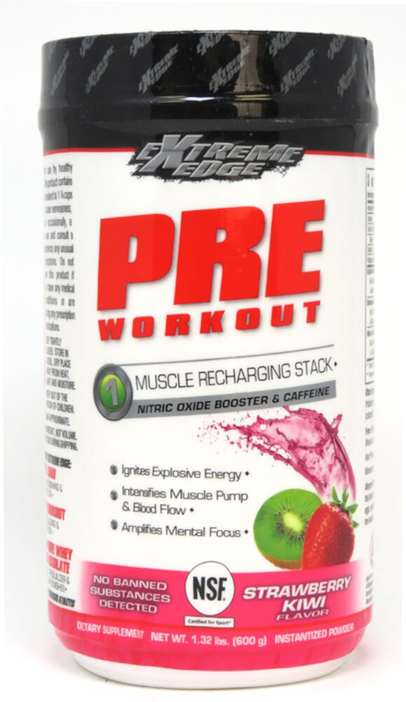 Extreme Edge® Pre Workout Strawberry Kiwi -- 1.32 lbs Bluebonnet Nutrition