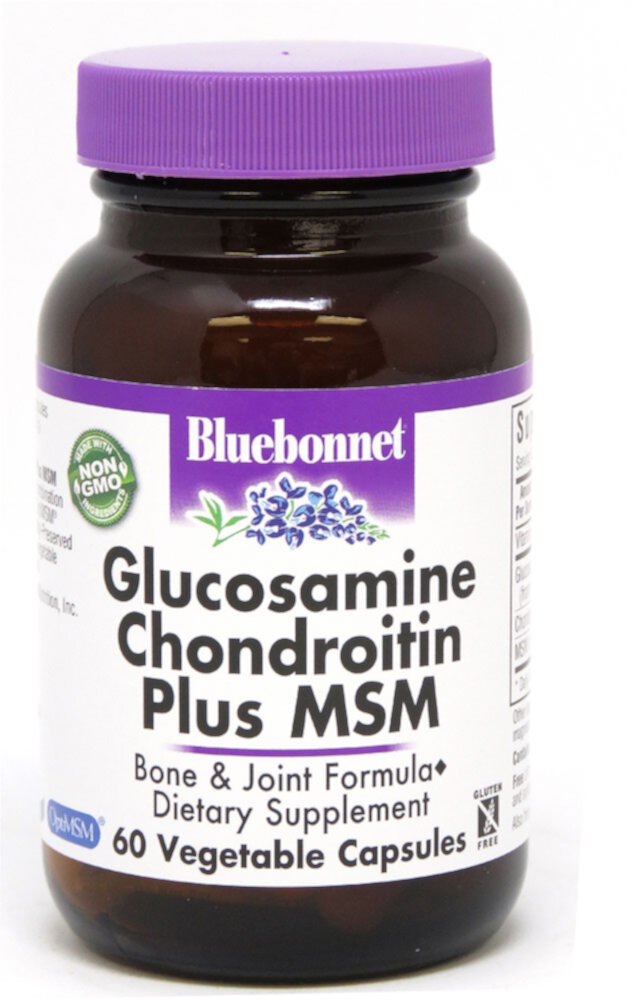 Glucosamine Chondroitin Plus MSM -- 60 Vcaps® Bluebonnet Nutrition