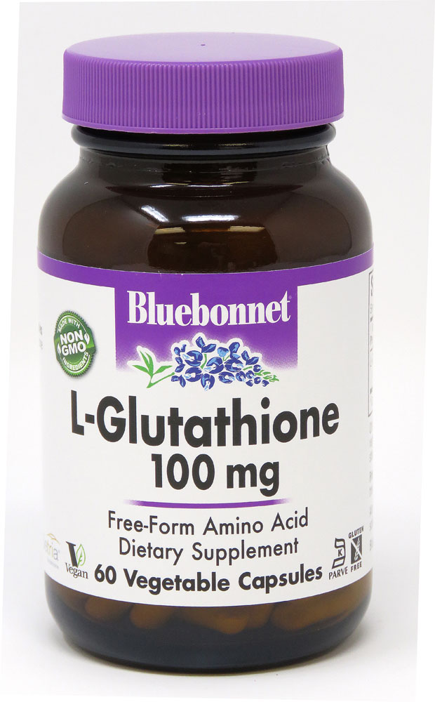 L-Glutathionine -- 100 mg - 60 Vegetable Capsules (Растительные капсулы) Bluebonnet Nutrition