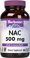 NAC -- 500 mg - 60 Vegetable Capsules (Растительные капсулы) Bluebonnet Nutrition