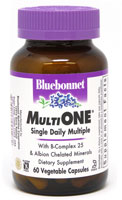 Multi One® (With Iron) -- 60 Capsules (Капсулы) Bluebonnet Nutrition