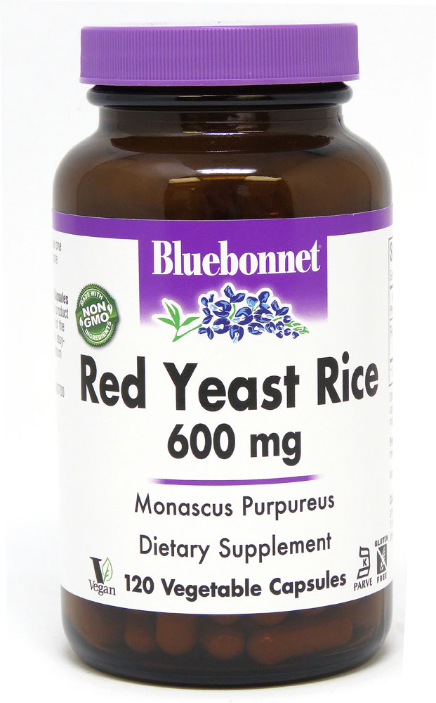 Красный Дрожжевой Рис - 600 мг - 120 капсул - Bluebonnet Nutrition Bluebonnet Nutrition