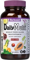 DailyMulti Whole Food-Based Multivitamin With Iron -- 180 Caplets Bluebonnet Nutrition