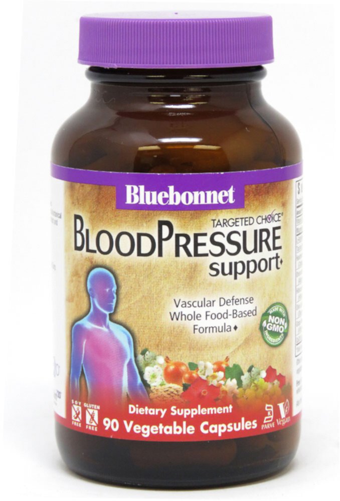 Bluebonnet Nutrition Targeted Choice® Поддержка артериального давления -- 90 растительных капсул Bluebonnet Nutrition