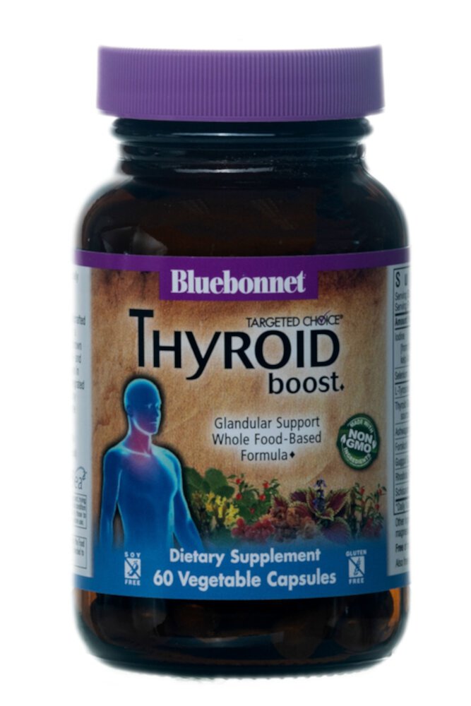 Targeted Choice® Thyroid Boost — 60 растительных капсул Bluebonnet Nutrition