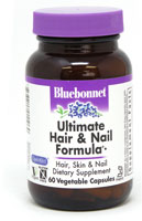 Ultimate Hair & Nail Formula® — 60 капсул® Bluebonnet Nutrition