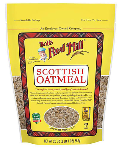 Whole Grain Scottish Oatmeal -- 20 oz Bob's Red Mill