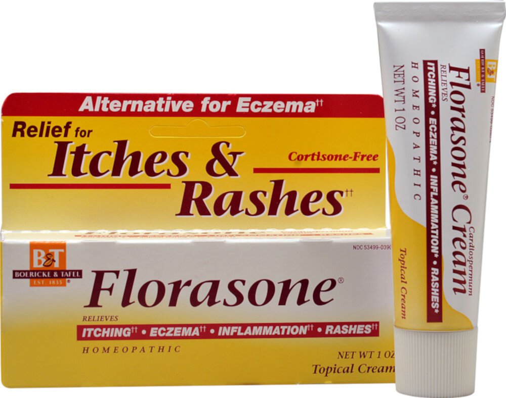 Florasone Relief for Itches and Rashes Cream (Крем) -- 1 oz (Унции) Boericke & Tafel