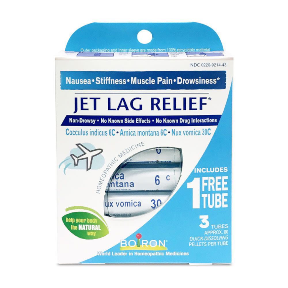 Jet Lag Relief -- 3 Tubes Boiron