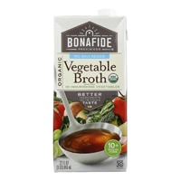 Bonafide Органический овощной бульон без добавления соли - 32 жидких унции Bonafide
