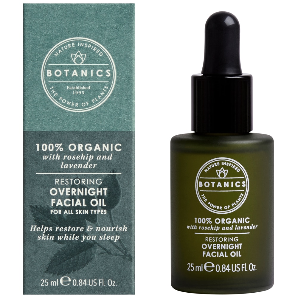 100% органическое ночное масло для лица Botanics -- 0,84 жидких унций Botanics