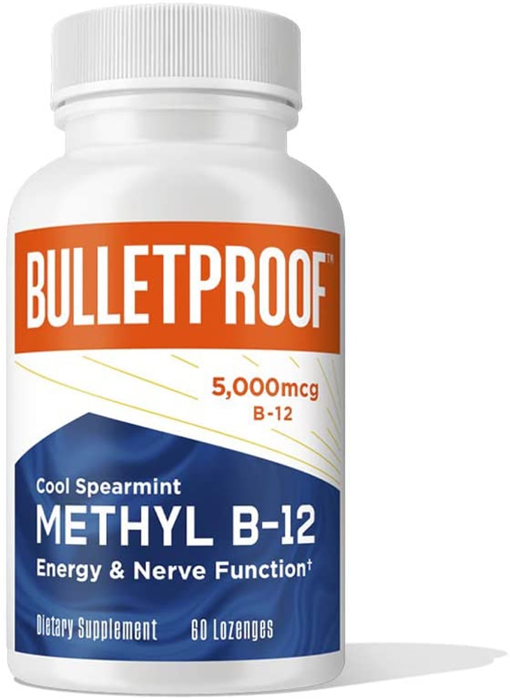 Bulletproof Methyl B-12 Lozenges Cool Spearmint — 5000 мкг — 60 пастилок BulletProof