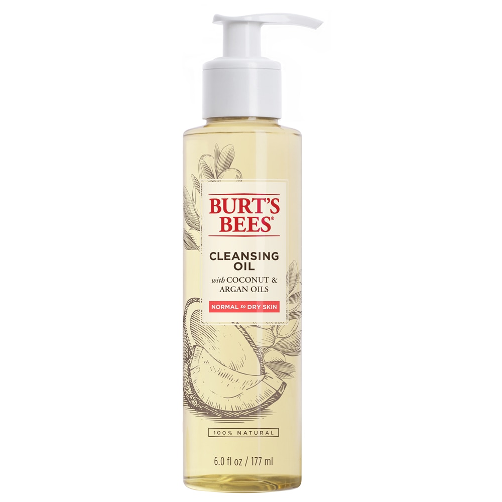 Burt's Bees 100% натуральное очищающее масло для лица для нормальной и сухой кожи -- 6 жидких унций BURT'S BEES