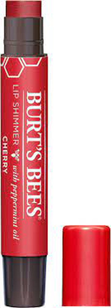 Burt's Bees 100% натуральный увлажняющий бальзам для губ Shimmer Cherry -- 1 бальзам для губ BURT'S BEES