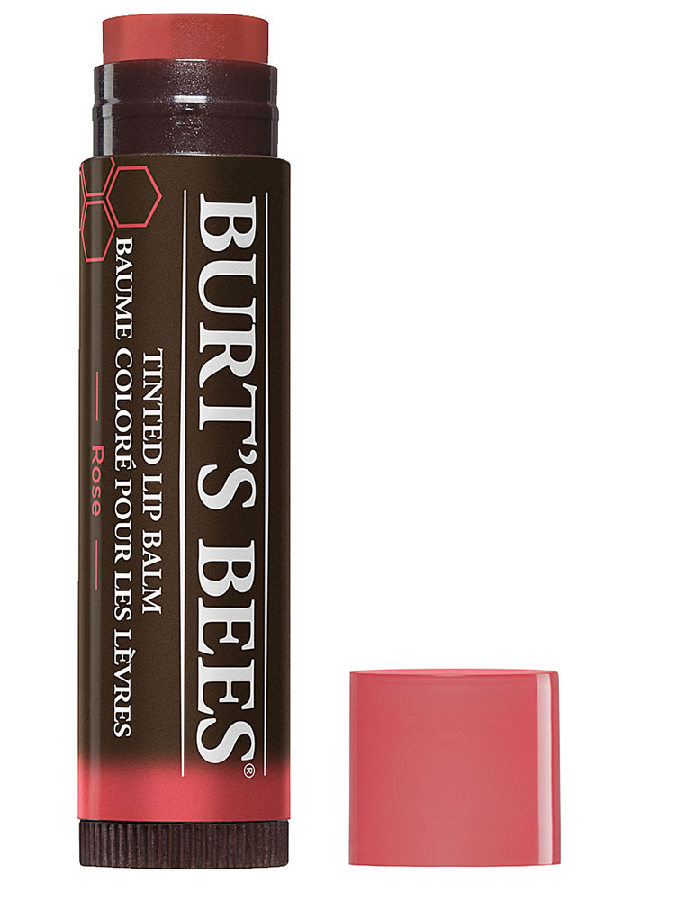 100% натуральный тонированный бальзам для губ «Роза» с маслом ши и растительными восками — 1 бальзам для губ BURT'S BEES