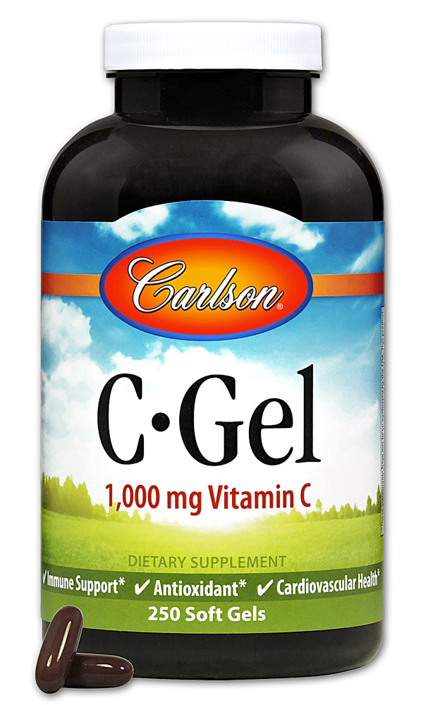 C-Gel (Гель) Vitamin C -- 1000 mg - 250 Softgels (Мягкие капсулы) Carlson