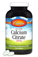 Carlson Chewable кальций ванильный - 250 мг - 120 таблеток Carlson