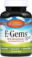 E-GEMS® Elite -- 400 IU - 120 Softgels (Мягкие капсулы) Carlson