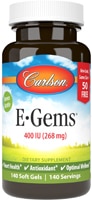 Carlson E-GEMS® — 400 МЕ — 140 мягких капсул Carlson