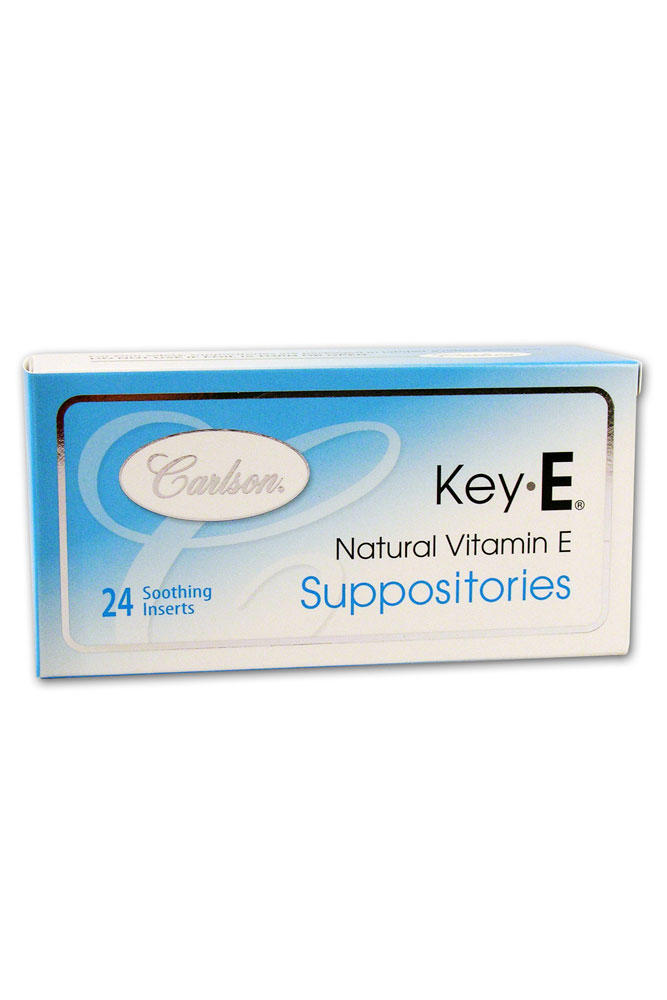 Key-E® Natural Vitamin E Suppositories -- 24 Suppositories Carlson