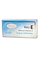 KeyE Natural Vitamin E Suppositories -- 12 Suppositories Carlson