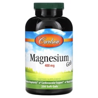 Liquid (Жидкость) Magnesium -- 400 mg - 250 Softgels (Мягкие капсулы) Carlson