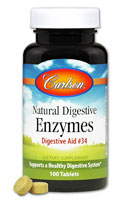 Carlson Natural Digestive Enzymes Пищеварительная помощь #34 – 100 таблеток Carlson