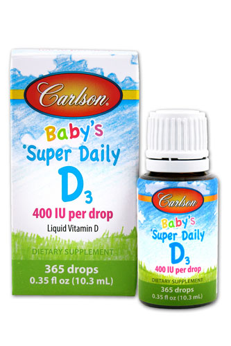 Super Daily D3 for Baby -- 400 IU - 0.37 fl oz (Жидкие унции) Carlson