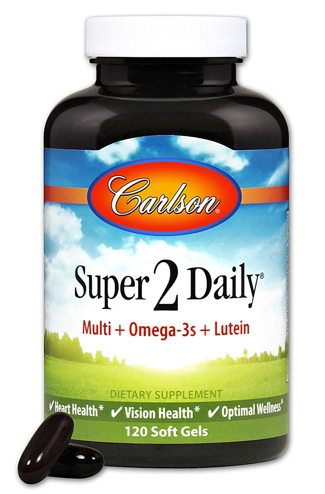 Carlson Super 2 Daily Vitamins and Minerals — 120 мягких капсул Carlson