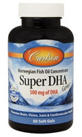 Carlson Super DHA Gems® -- 500 мг -- 60 мягких таблеток Carlson