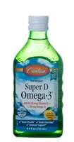 Super D Omega-3 Lemon -- 8.4 fl oz (Жидкие унции) Carlson