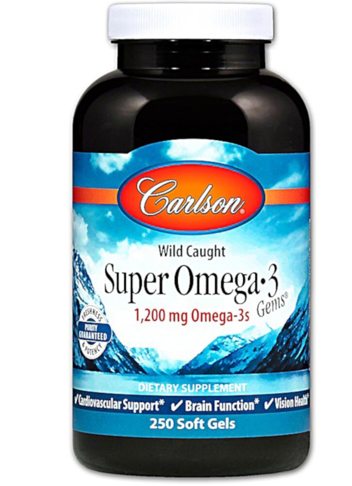 Super Omega-3 Gems® - 250 мягких капсул - Carlson Carlson
