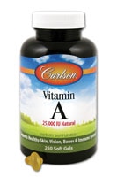 Витамин А - 25000 МЕ - 250 мягких таблеток - Carlson Carlson