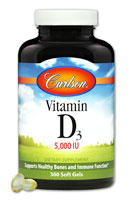 Витамин D3 - 5000 МЕ - 360 мягких капсул - Carlson Carlson