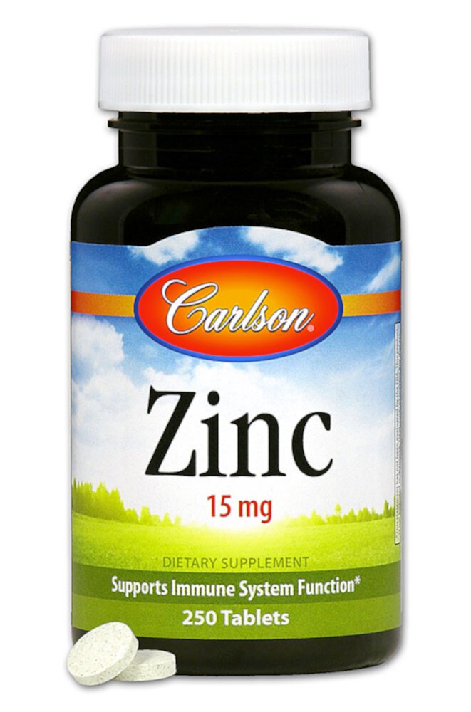 Carlson Zinc -- 15 мг -- 250 таблеток Carlson