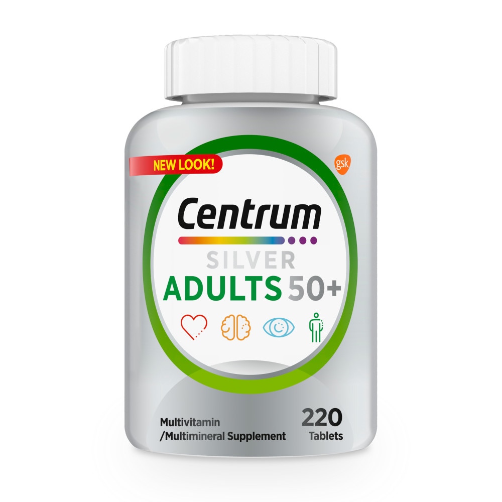 Мультивитамины для взрослых 50+ - 220 таблеток - Centrum Centrum