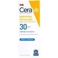 Увлажняющий минеральный солнцезащитный лосьон для лица SPF 30 -- 2,5 жидких унции CeraVe