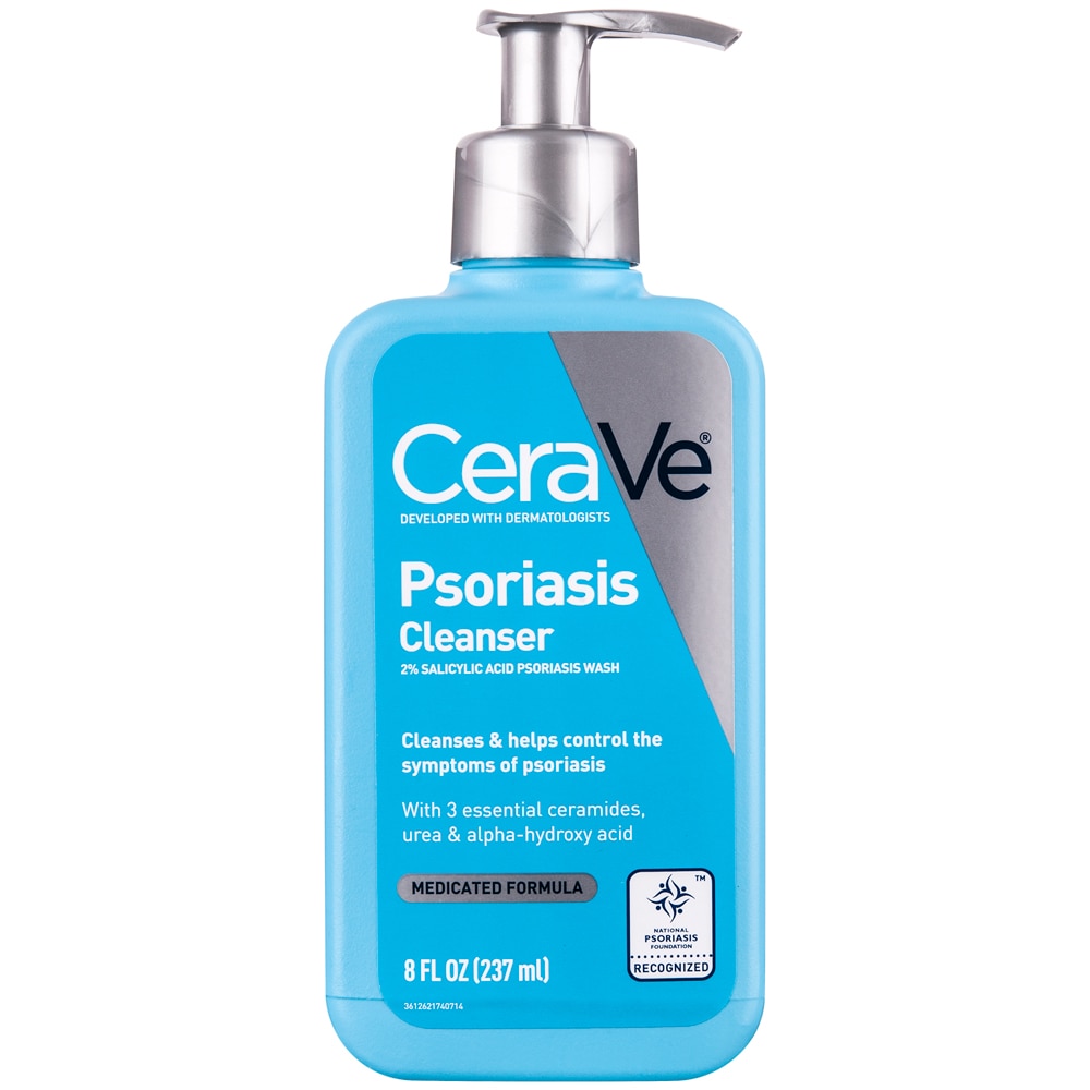 CeraVe Очищающее средство от псориаза с салициловой кислотой для умывания от псориаза -- 8 жидких унций CeraVe