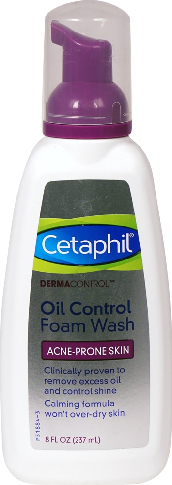 Dermacontrol Oil Control Foam Wash for Acne-Prone Skin -- 8 fl oz (Жидкие унции) Cetaphil