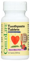 Зубная паста в таблетках Natural Berry -- 500 мг -- 60 таблеток ChildLife