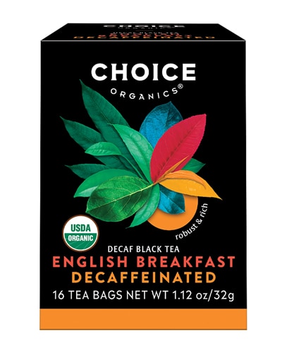 Чай Choice Organics English Breakfast без кофеина, 16 чайных пакетиков Choice Organics