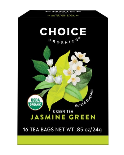 Choice Organics Green Tea Jasmine Green -- 16 чайных пакетиков Choice Organics