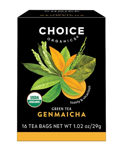 Choice Organics Green Tea Genmaicha — 16 чайных пакетиков Choice Organics