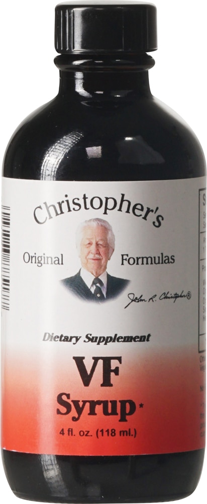 Herbal VF Syrup -- 4 fl oz (Жидкие унции) Christopher's