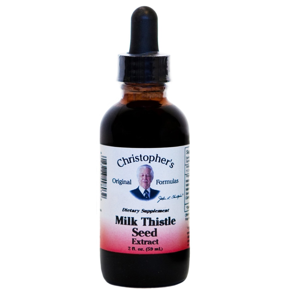 Milk Thistle Seed -- 2 fl oz (Жидкие унции) Christopher's