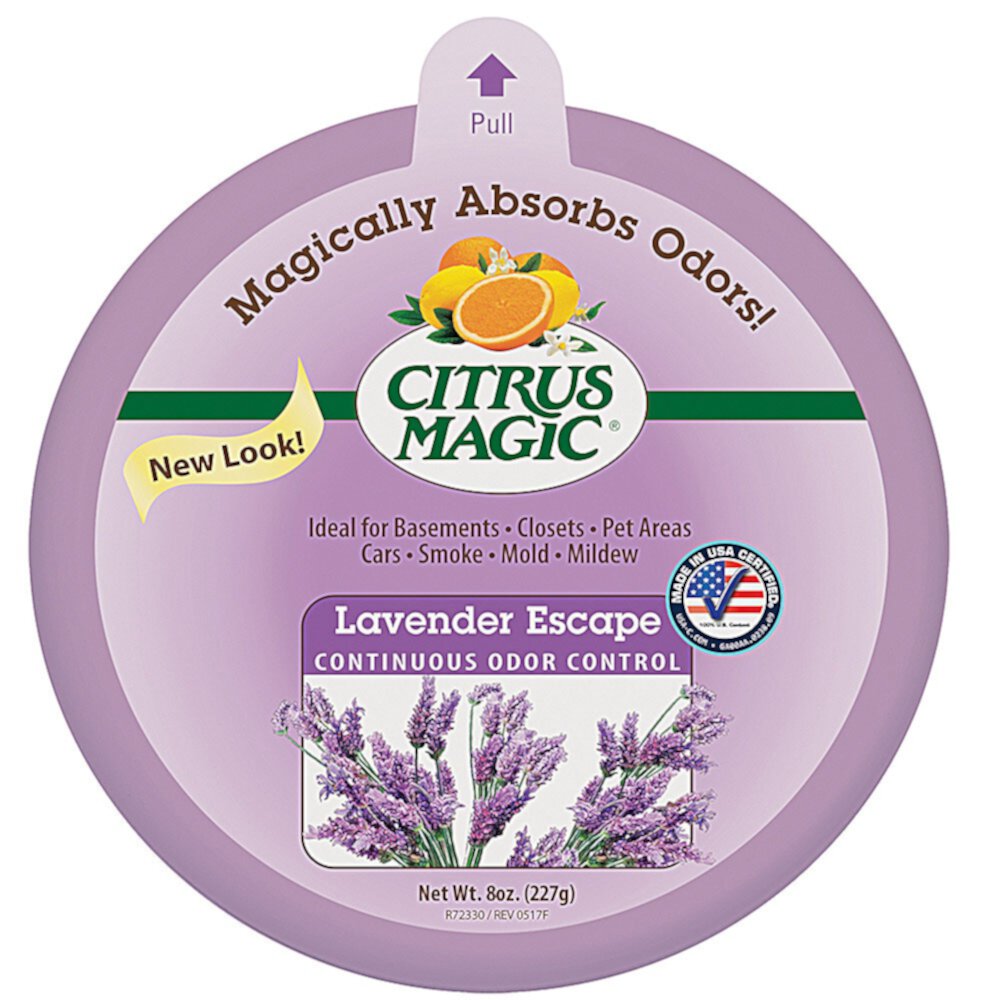 Citrus Magic Odor Absorbing Твердый освежитель воздуха Lavender Escape -- 8 унций Citrus Magic