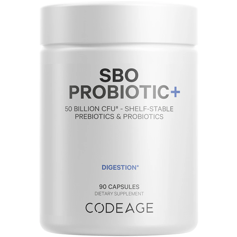 SBO Probiotic 50 Billion CFU + Prebiotic Fibers & Organic Fermented Botanicals -- 90 Capsules (Капсулы) Codeage