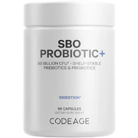 SBO Probiotic 50 Billion CFU + Prebiotic Fibers & Organic Fermented Botanicals -- 90 Capsules (Капсулы) Codeage