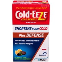 Plus Defense Citrus with Elderberry -- 25 Lozenges (Пастилки) Cold-EEZE